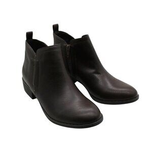 Cadee Womens Zipper Ankle Booties